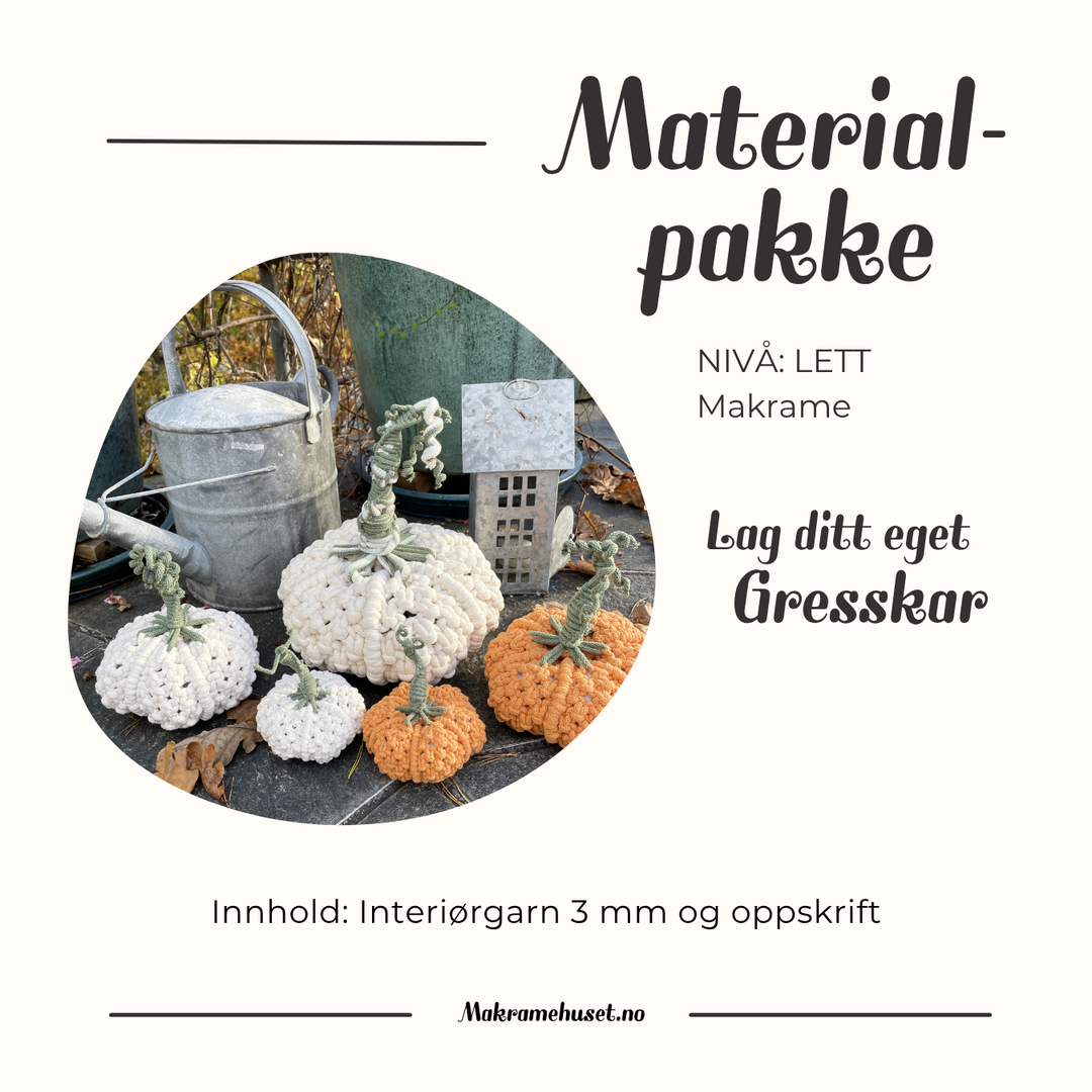 Materialpakke Gresskar