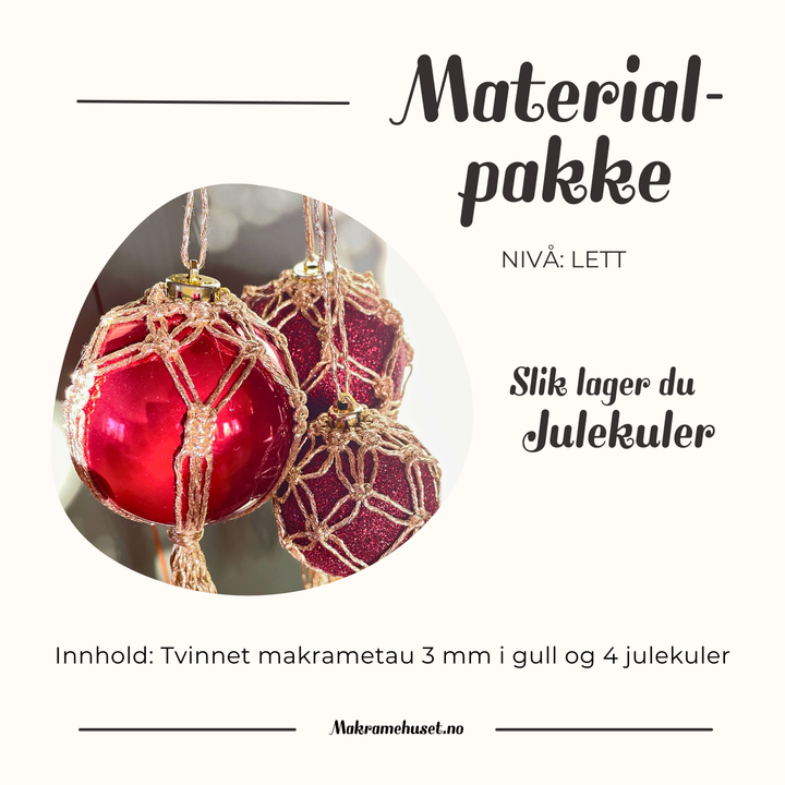 Materialpakke Julekule