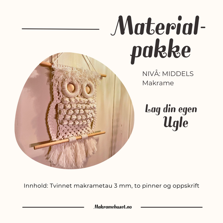 NYHET! Materialpakke Ugle