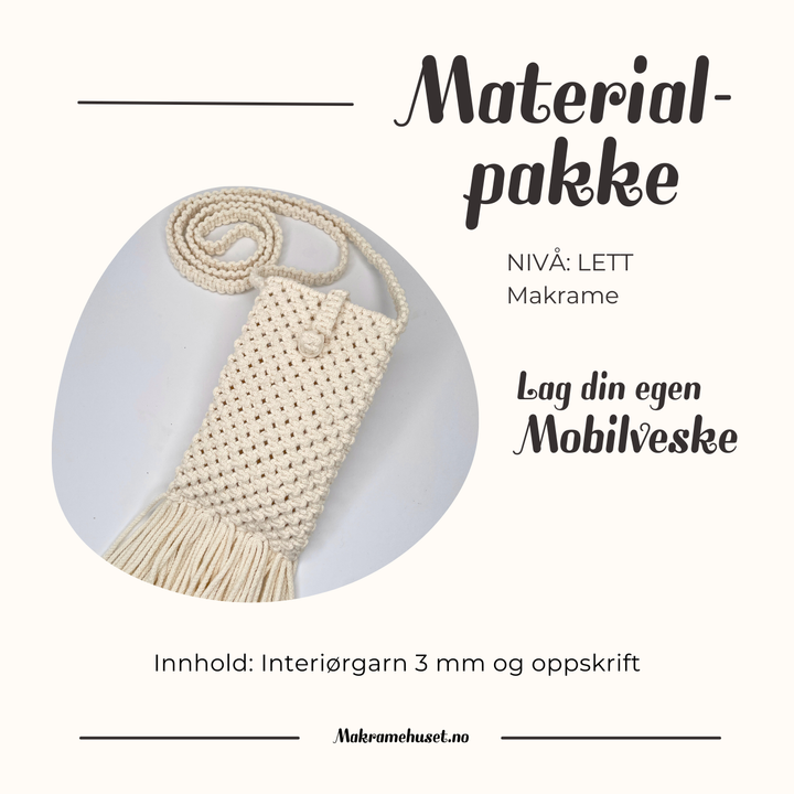 Materialpakke Mobilveske